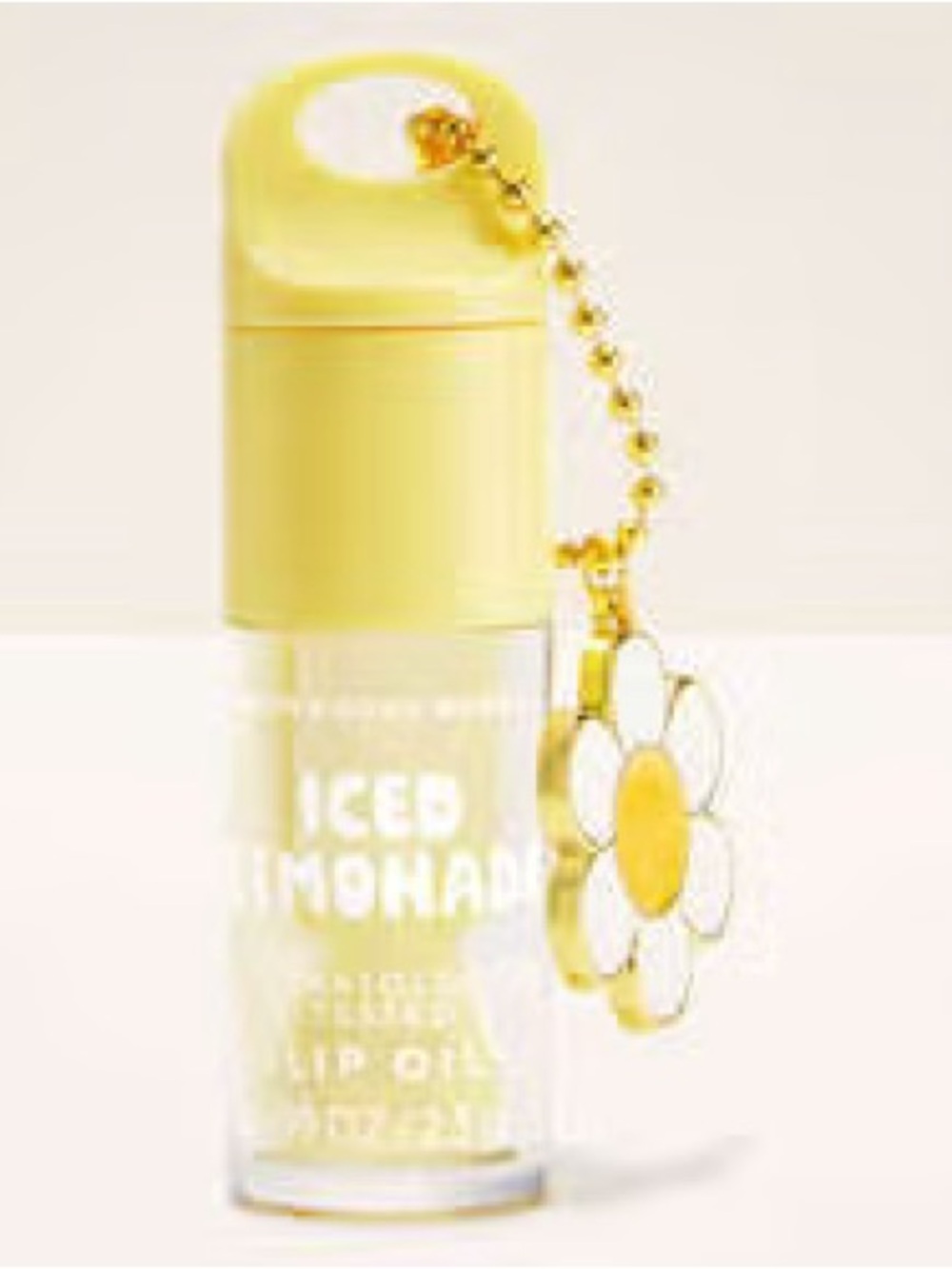 Bath & Body Works Yellow Lip Oil with Daisy Charm